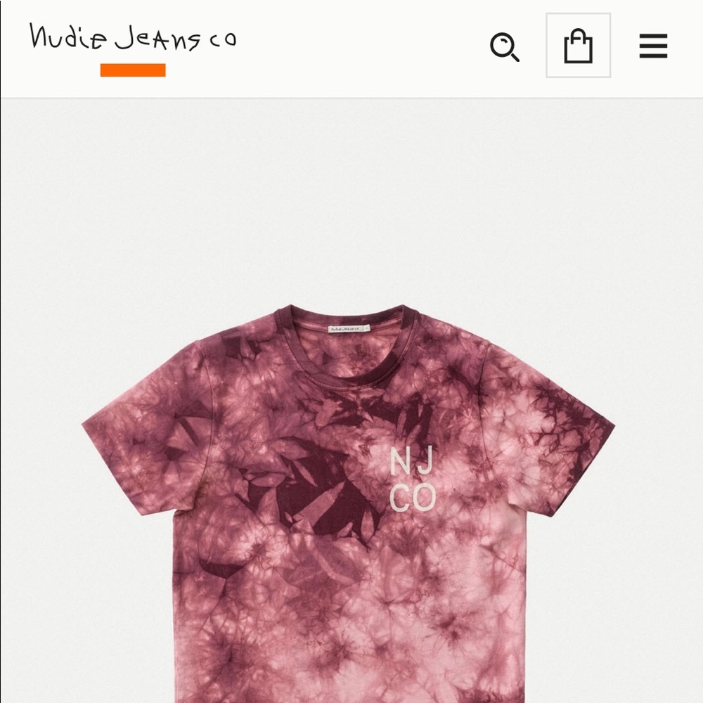 Nudie Jean tie dye shirt
